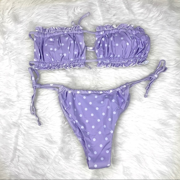 👙New! “KATE” Ruffle Bandeau Bikini Set - Picture 2 of 5